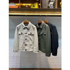 Kiton 가을 겨울 브러시드 테크니컬 칼라 자켓 001-174030