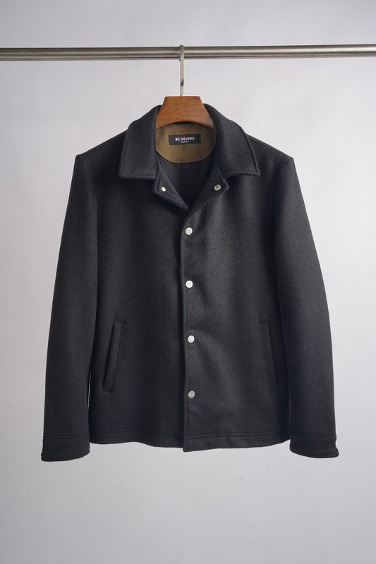 Kiton 울 캐시미어 혼방 남성 셔츠 재킷 001-174034