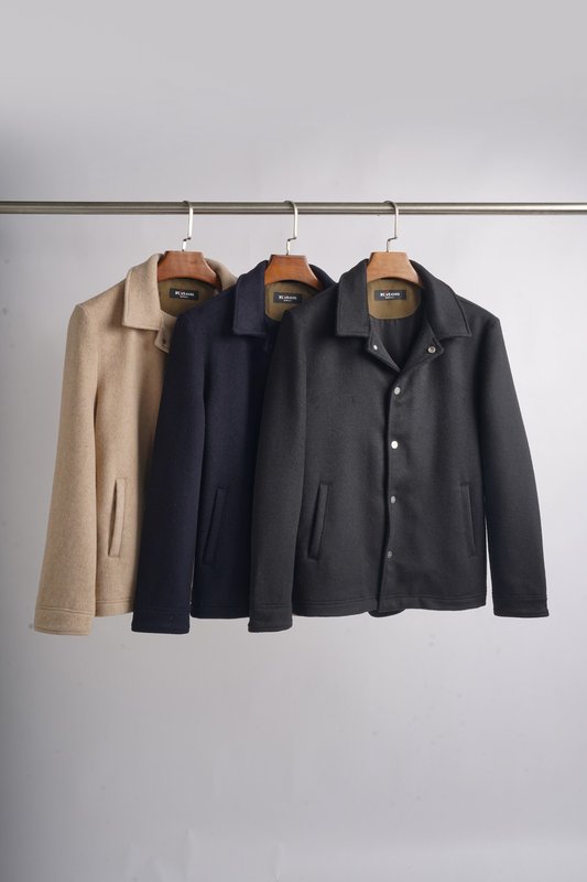 Kiton 울 캐시미어 혼방 남성 셔츠 재킷 001-174034