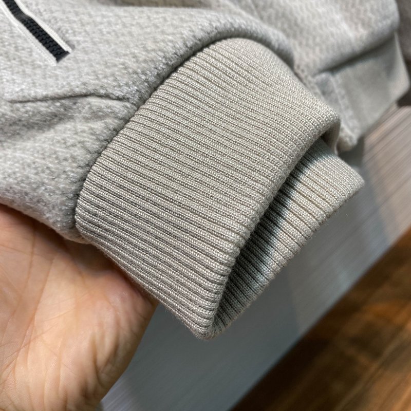 Kiton 가을 겨울 웨이브 텍스처 울 후드 자켓 001-174039