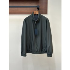 키톤 지퍼 양면 착용 스탠드 칼라 재킷 001-174040