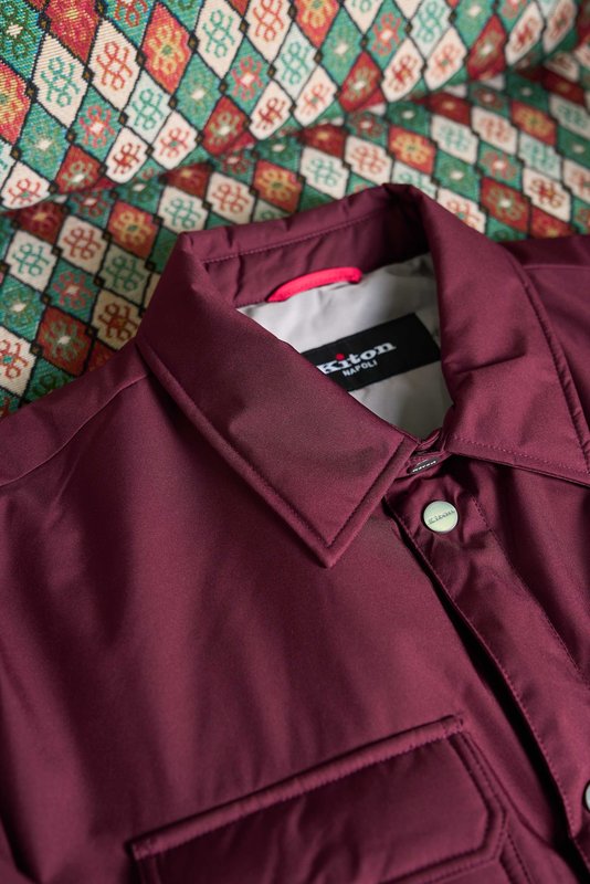 Kiton 남성용 경량 보온 패딩 재킷 001-174049