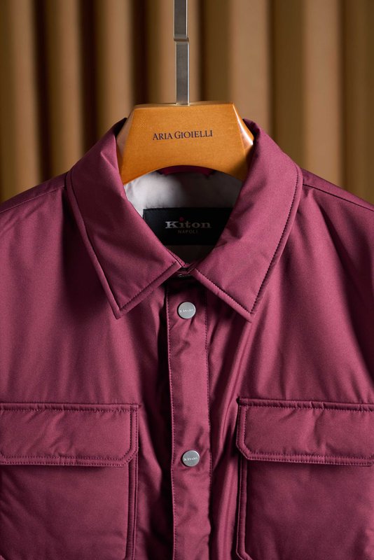 Kiton 남성용 경량 보온 패딩 재킷 001-174049