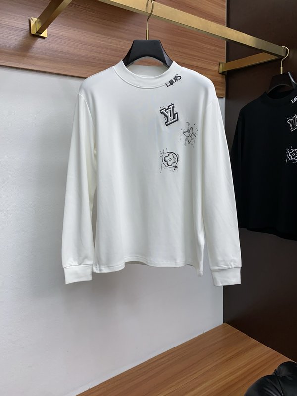 루이비통 남성 라운드넥 긴팔 티셔츠 001-174068