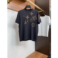루이비통 남성 라운드넥 니트 반팔 티셔츠 001-174081