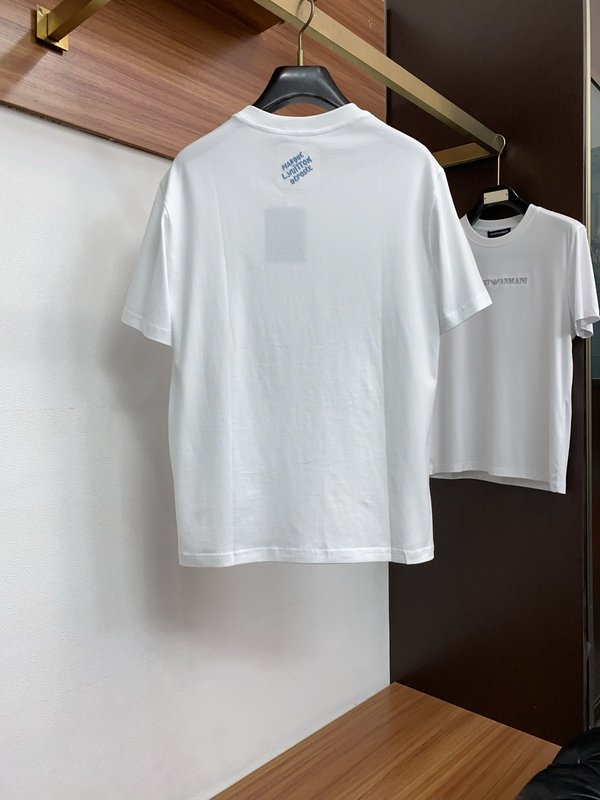 루이비통 남성 순면 라운드넥 반팔 티셔츠 001-174093