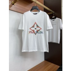 루이비통 남성 순면 라운드넥 반팔 티셔츠 001-174099