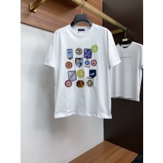 루이비통 남성 순면 라운드넥 반팔 티셔츠 001-174121