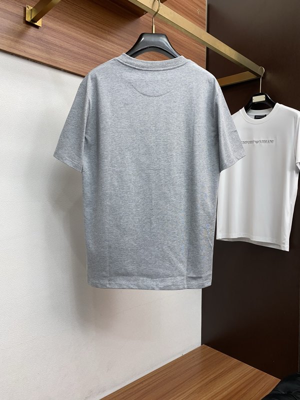 루이비통 남성 순면 라운드넥 반팔 티셔츠 001-174122
