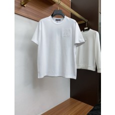 루이비통 남성 순면 라운드넥 반팔 티셔츠 001-174126