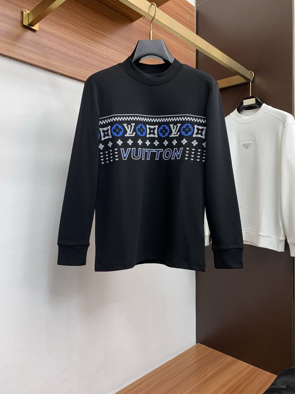 루이비통 남성 라운드넥 긴팔 티셔츠 001-174131