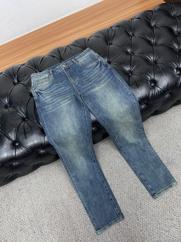 루이비통 남성용 고탄력 수입 데님 팬츠 001-174149