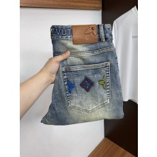 루이비통 남성용 고탄력 수입 데님 팬츠 001-174153