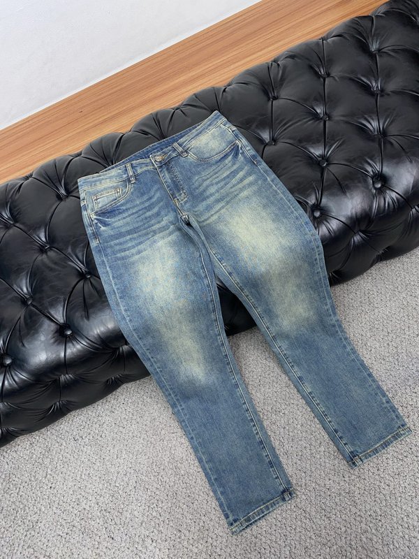 루이비통 남성용 고탄력 수입 데님 팬츠 001-174155