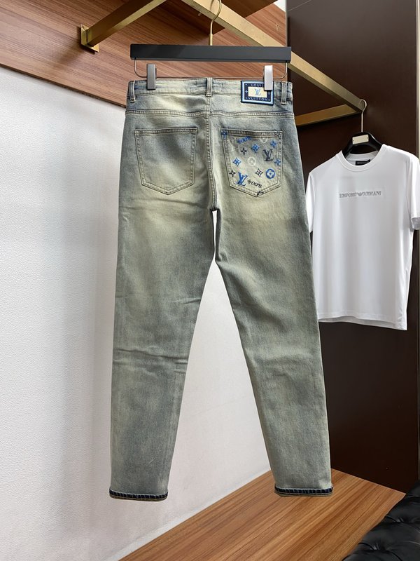 루이비통 남성 슬림 스트레이트 진 001-174157