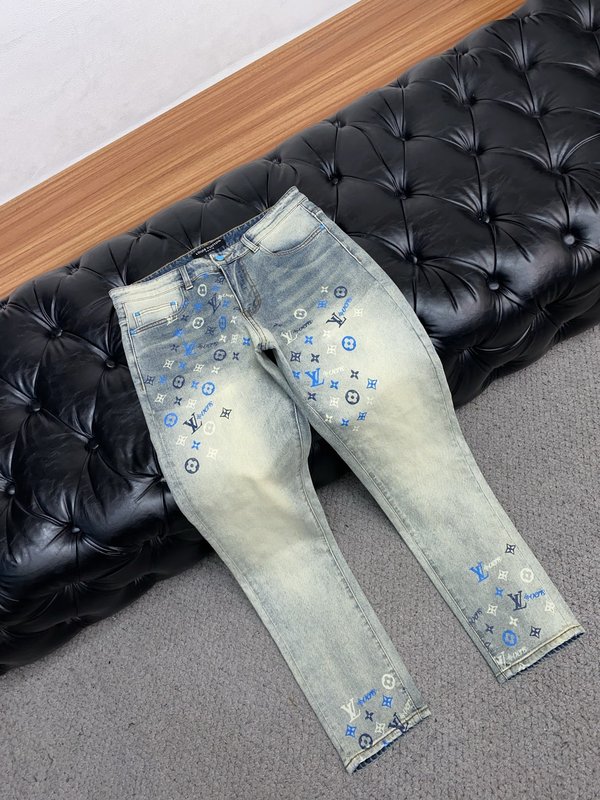 루이비통 남성 슬림 스트레이트 진 001-174157
