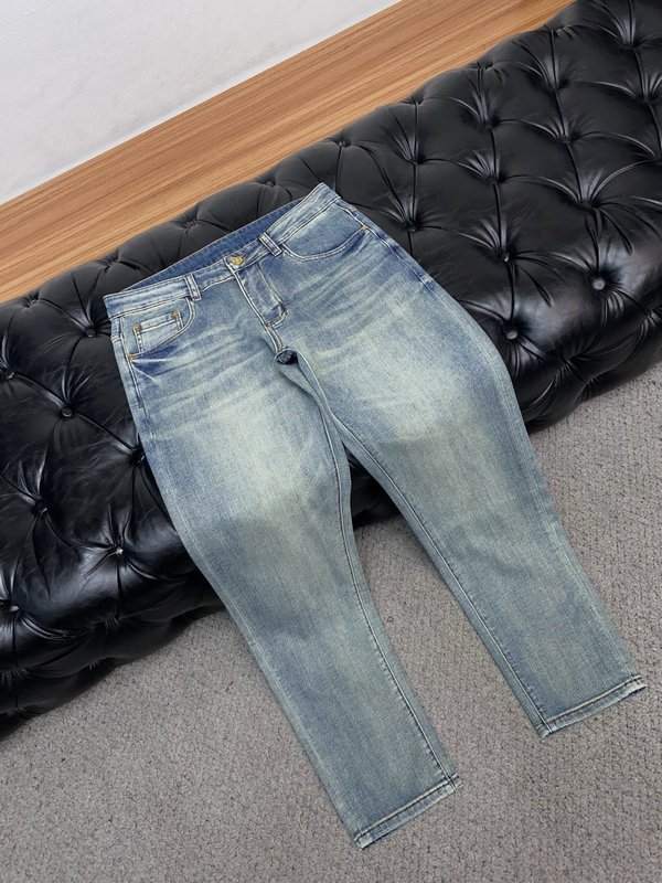 루이비통 남성용 고탄력 수입 데님 팬츠 001-174158