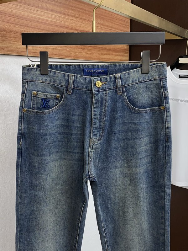 루이비통 남성 슬림 스트레이트 진 001-174161