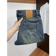 루이비통 남성용 고탄력 수입 데님 소재 청바지 001-174163