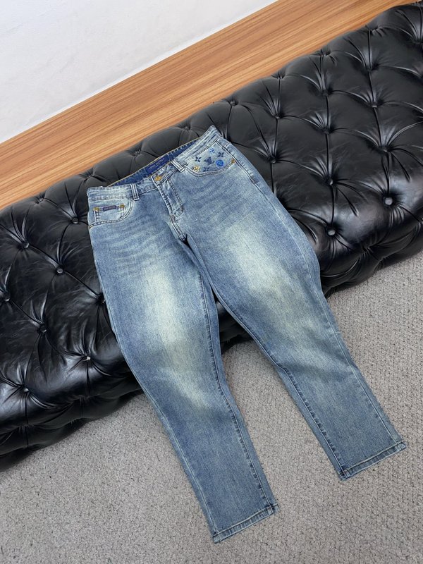 루이비통 남성 슬림 스트레이트 진 001-174172