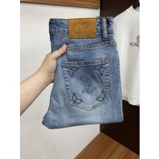 루이비통 남성 슬림 스트레이트 진 001-174174