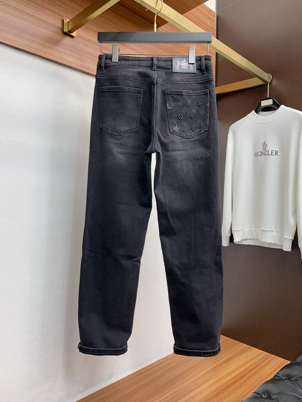 루이비통 남성 슬림 스트레이트 데님 진 001-174180