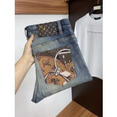 루이비통 남성 데님 슬림 스트레이트 진 001-174187