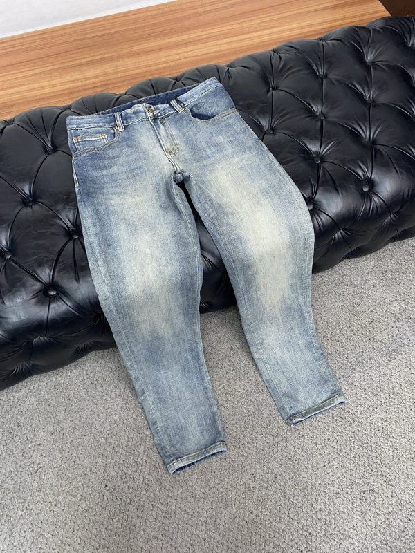 루이비통 남성 데님 슬림 스트레이트 진 001-174187