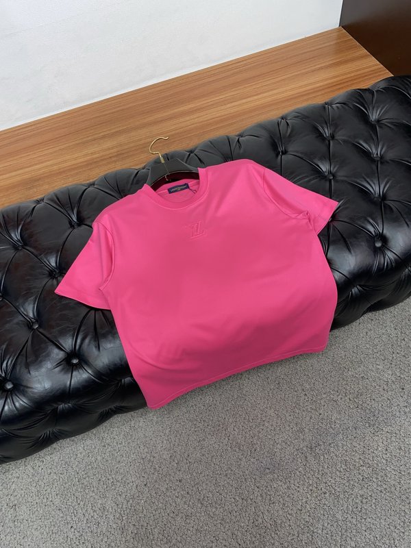 루이비통 남성 머서라이즈드 코튼 반팔 티셔츠 001-174213