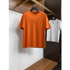 루이비통 남성 머서라이즈드 코튼 반팔 티셔츠 001-174214