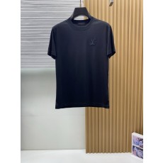 루이비통 남성 머서라이즈드 코튼 반팔 티셔츠 001-174236