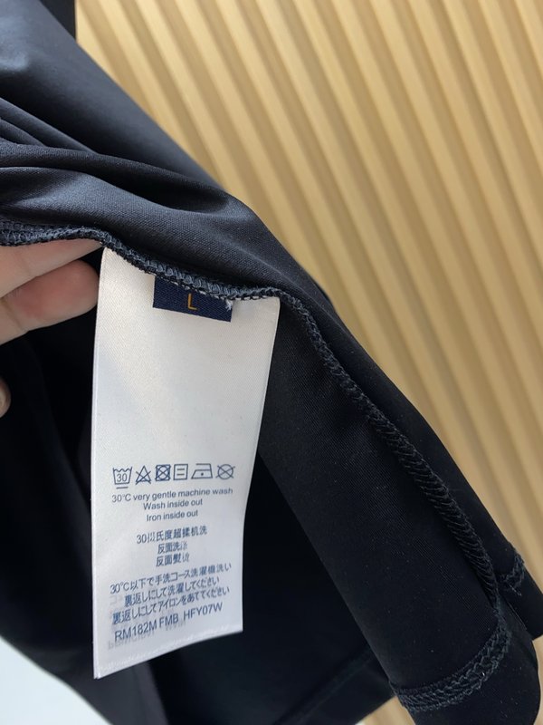 루이비통 남성 머서라이즈드 코튼 반팔 티셔츠 001-174236