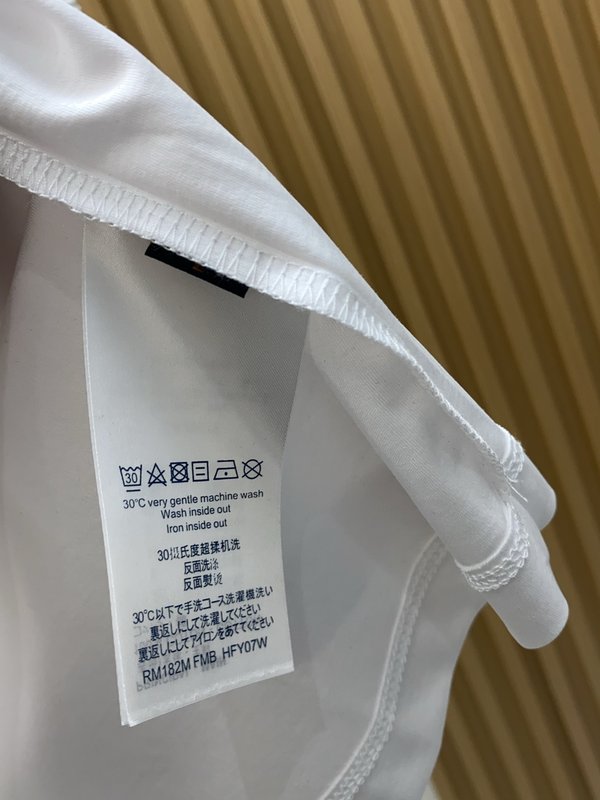 루이비통 남성 머서라이즈드 코튼 반팔 티셔츠 001-174237