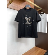 루이비통 남성 머서라이즈드 코튼 반팔 티셔츠 001-174251