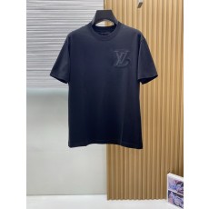 루이비통 남성 머서라이즈드 코튼 반팔 티셔츠 001-174253