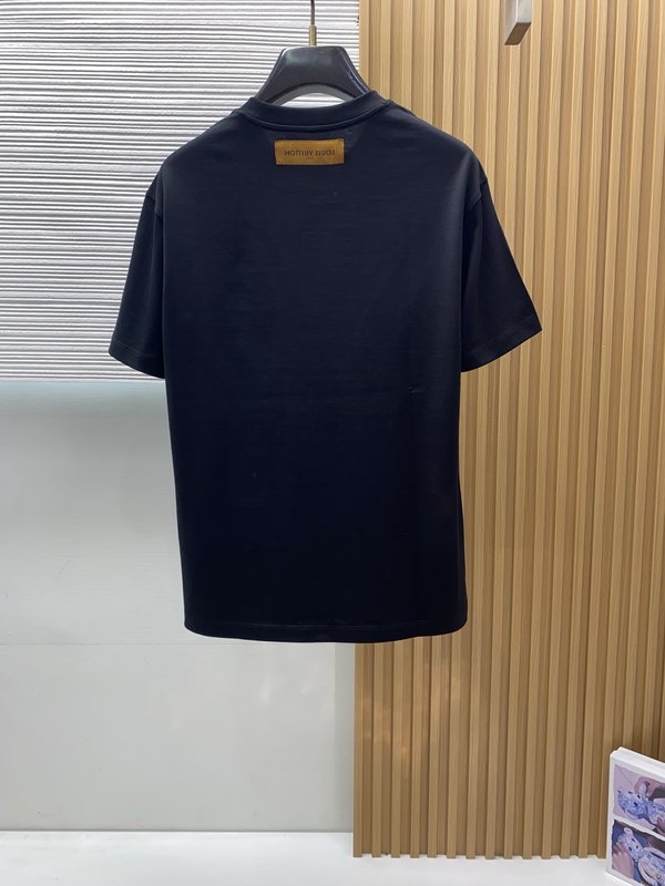 루이비통 남성 머서라이즈드 코튼 반팔 티셔츠 001-174253