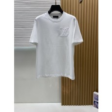 루이비통 남성 머서라이즈드 코튼 반팔 티셔츠 001-174254