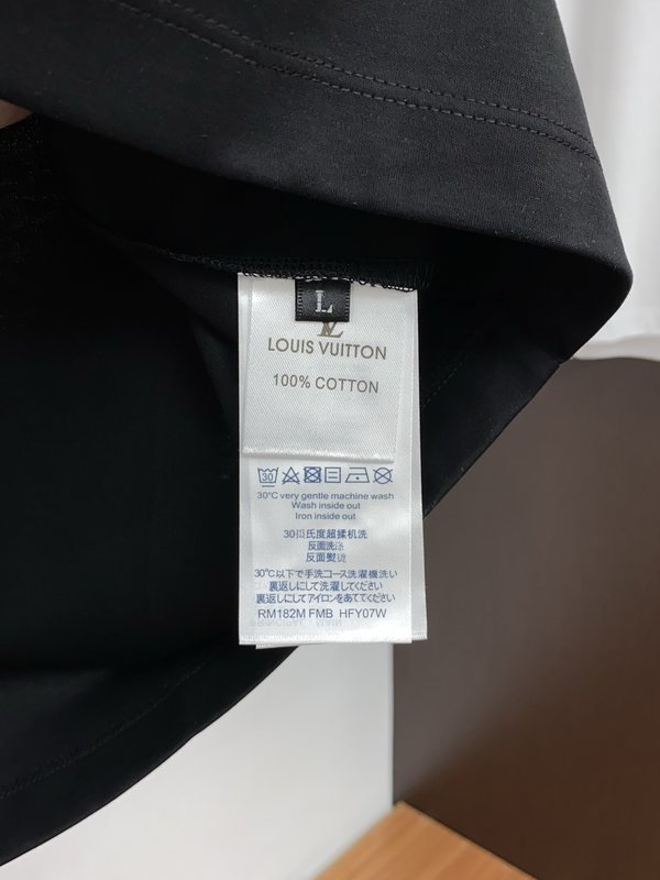루이비통 남성 머서라이즈드 코튼 반팔 티셔츠 001-174256