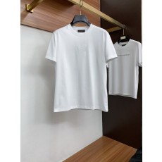 루이비통 남성 머서라이즈드 코튼 반팔 티셔츠 001-174257