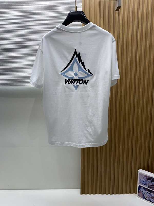 루이비통 남성 머서라이즈드 코튼 반팔 티셔츠 001-174267
