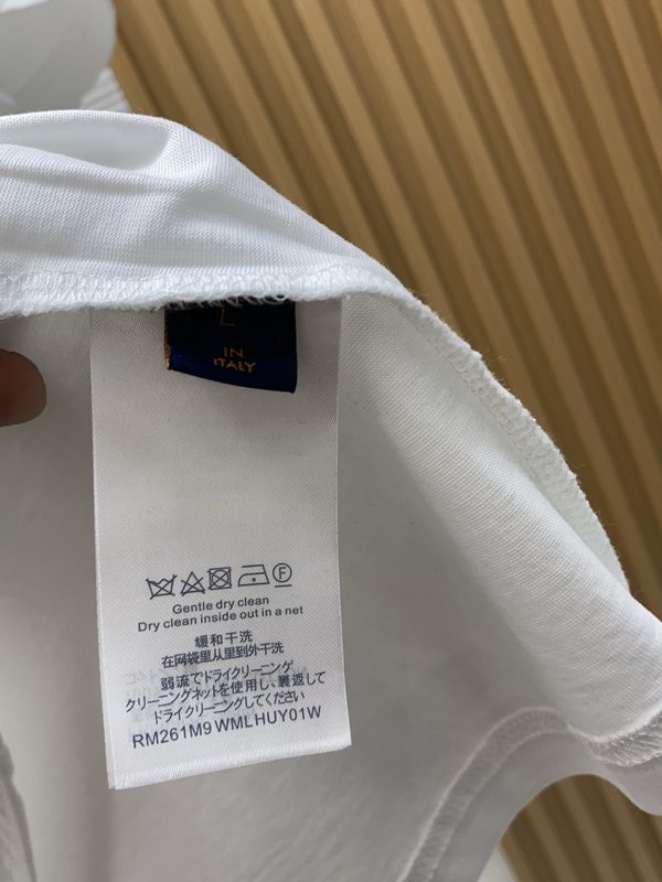 루이비통 남성 머서라이즈드 코튼 반팔 티셔츠 001-174267