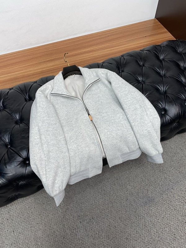 루이비통 컬러 블록 스트라이프 스탠드 칼라 자켓 001-174286