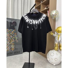 루이비통 프린트 라운드넥 반팔 티셔츠 001-174307
