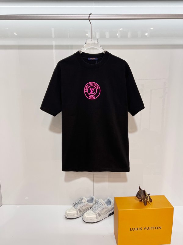 루이비통 면 라운드넥 반팔 티셔츠 001-174428