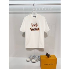 루이비통 스펠링 로고 엠보 라운드 티셔츠 001-174435