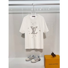 루이비통 라운드넥 반팔 티셔츠 세일링 자수 001-174445