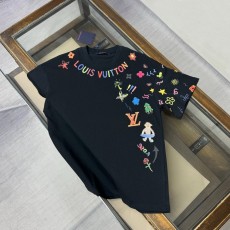 루이비통 라운드넥 반팔 티셔츠 유니섹스 001-174491