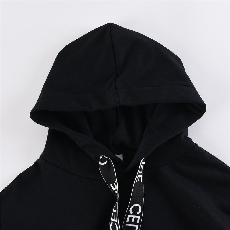 셀린 로고 스트라이프 후드 티셔츠 001-174568