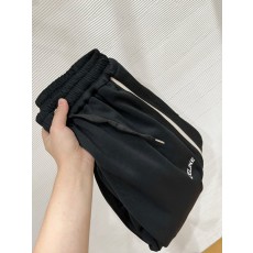 셀린 더블 버튼 로고 자수 심플 캐주얼 와이드 팬츠 001-174635