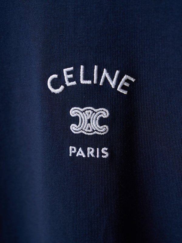 셀린 CELINE 네이비 반팔 티셔츠 001-174647